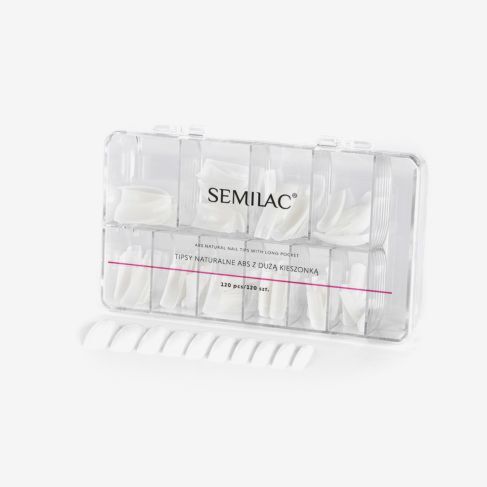 Semilac Milk Tips 120 Pcs - Tilbehør