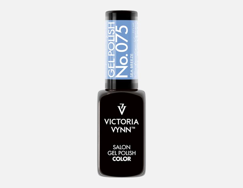 Victoria Vynn Gel Polish 075 Sea Breeze – klar blå gelélakk for sommer og solbrun hud