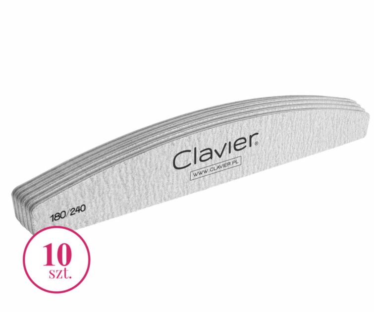 Clavier Nail File Boat 180/240 WHITE 10pcs - Filer og buffer - ibloom