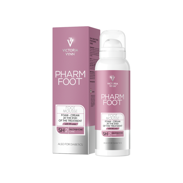 PHARM FOOT FOOT MOUSSE FINISHING CREAM FOAM 5% UREA 125ML - Victoria Vynn - ibloom