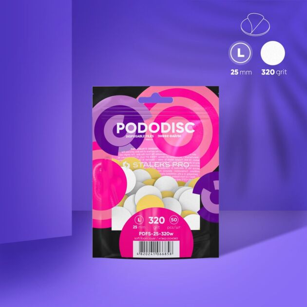 Staleks PODODISC L EXPERT 320 grit engangsfil – 50 stk