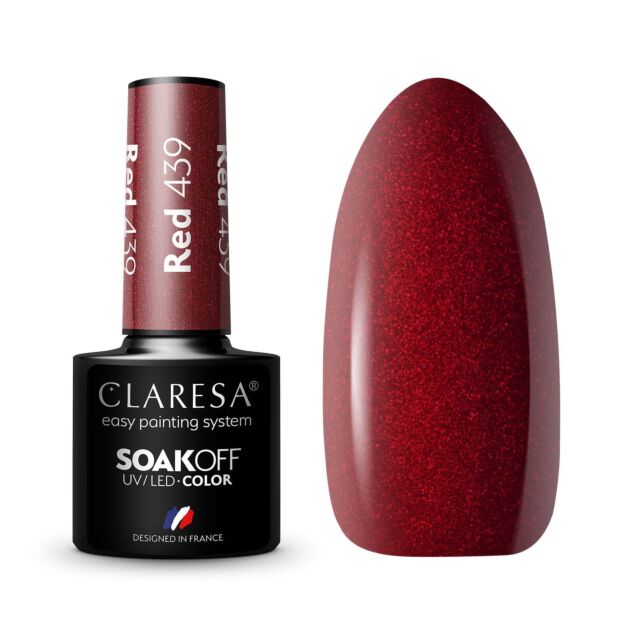 CLARESA GEL POLISH RED 439 -5G - Claresa - ibloom