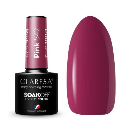 CLARESA PINK 542 HYBRID NAIL POLISH -5G - Claresa - ibloom