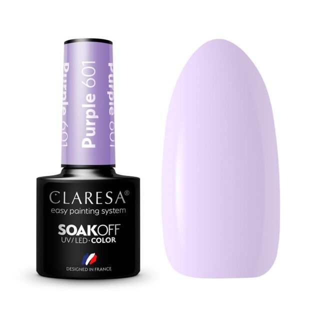 CLARESA HYBRID VARNISH PURPLE 601, ibloom.no
