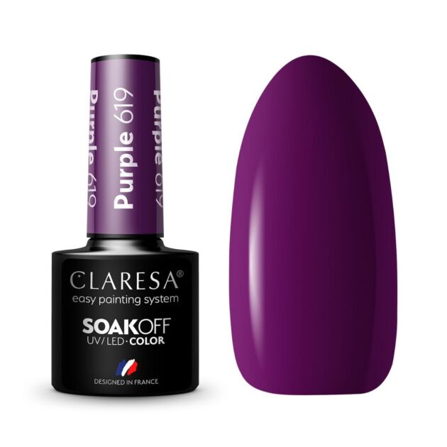 Claresa Hybrid Varnish PURPLE 619 - 5g - Claresa - ibloom