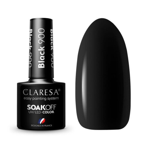 CLARESA HYBRID VARNISH BLACK 900 -5G - Claresa - ibloom