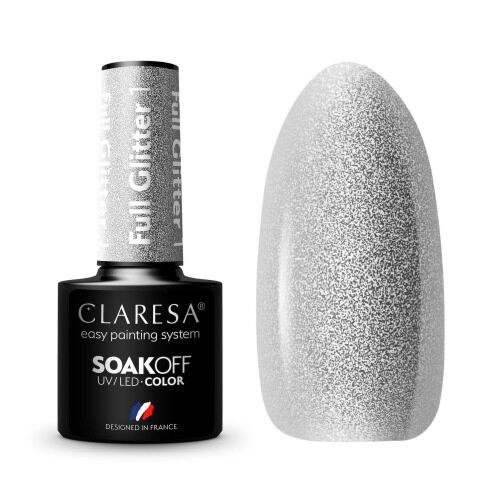 CLARESA HYBRID NAIL POLISH FULL GLITTER 1 -5G - Claresa - ibloom