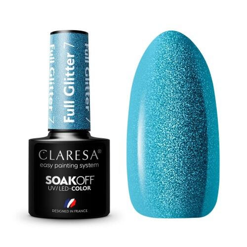 CLARESA HYBRID NAIL POLISH FULL GLITTER 7 -5G - Claresa - ibloom