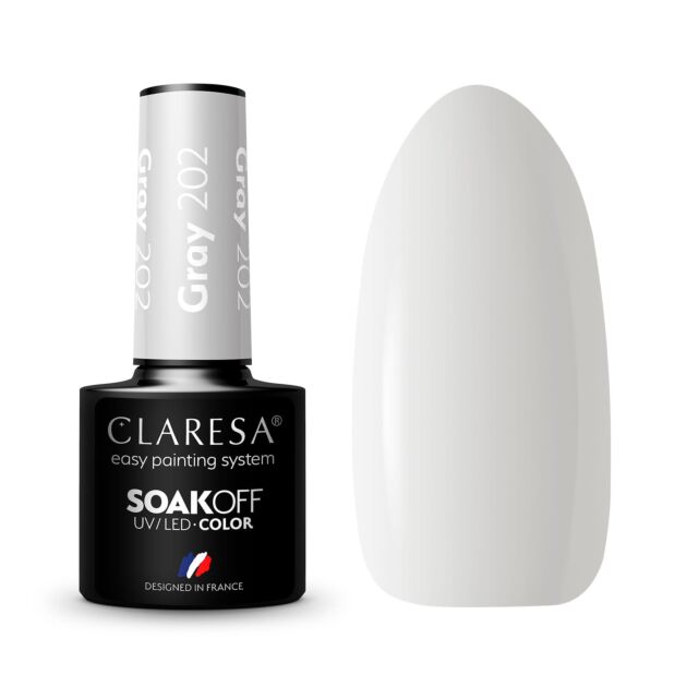 CLARESA GEL POLISH GRAY 202 -5G - Claresa