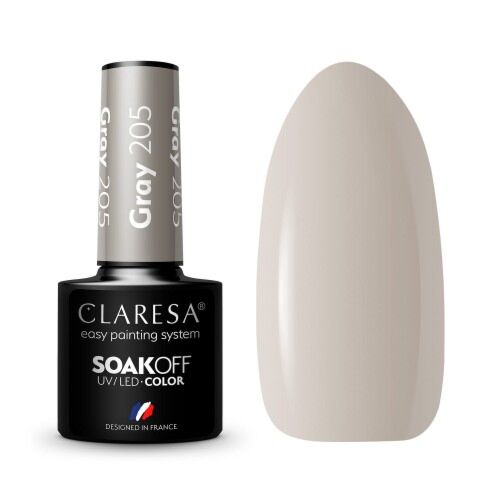 CLARESA GEL POLISH GRAY 205 -5G - Claresa