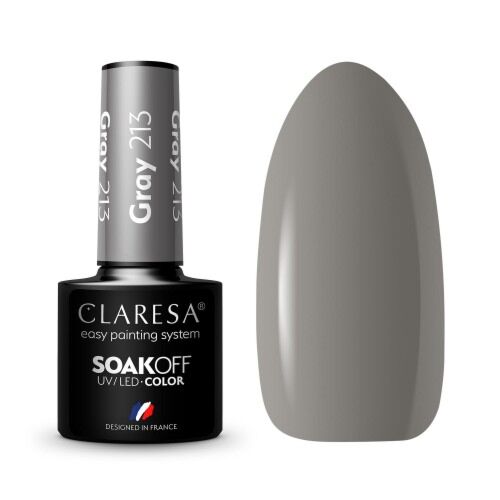 CLARESA GEL POLISH GRAY 213 -5G - Claresa