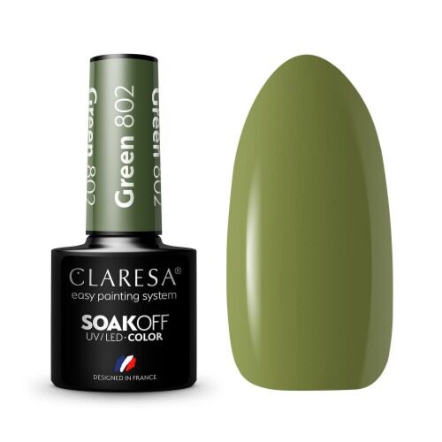 CLARESA GEL POLISH GREEN 802 -5G - Claresa - ibloom