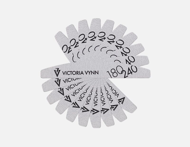 Victoria Vynn Nail File Half Moon 180/240 10pcs  - Filer