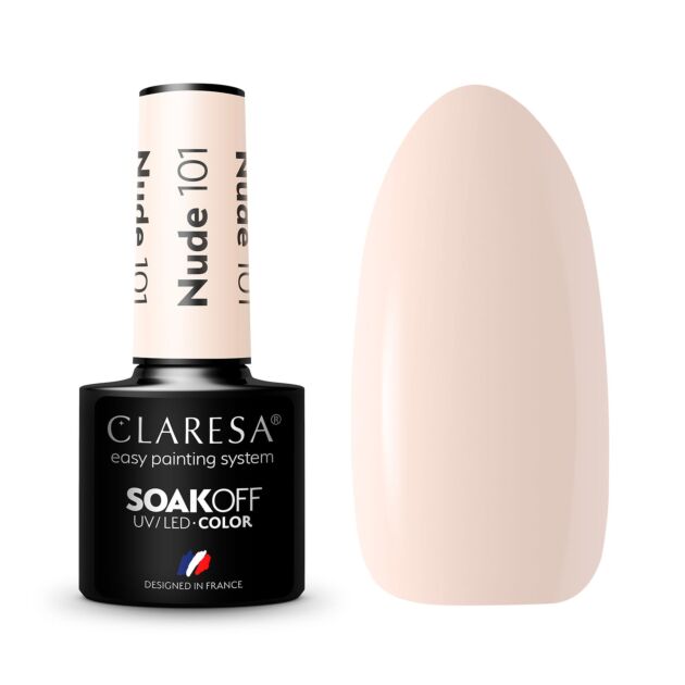 CLARESA HYBRID NAIL POLISH NUDE 101 -5G - Claresa - ibloom