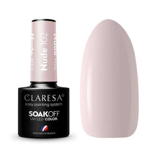 CLARESA HYBRID NAIL POLISH NUDE 102 -5G - Claresa - ibloom