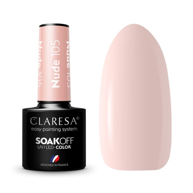 CLARESA HYBRID NAIL POLISH NUDE 105 -5G - Claresa - ibloom