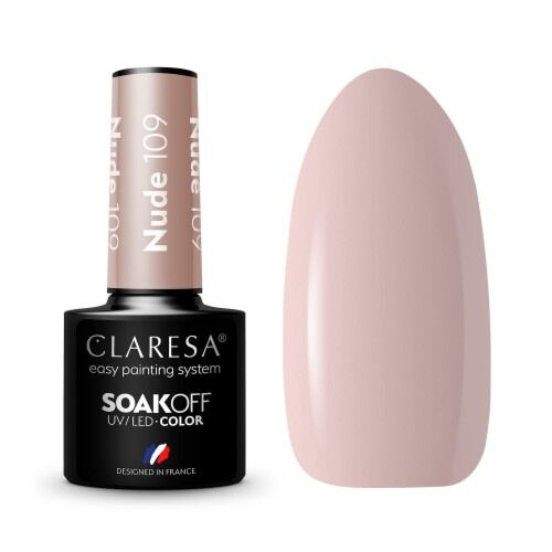 CLARESA HYBRID NAIL POLISH NUDE 109 -5G - Claresa - ibloom