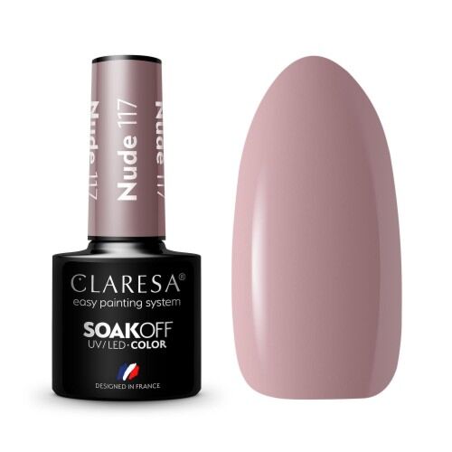 CLARESA HYBRID NAIL POLISH NUDE 117 -5G - Claresa - ibloom