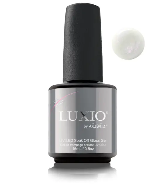 Luxio Pink Effects Soak-Off Effekt Gloss – Produktflaske