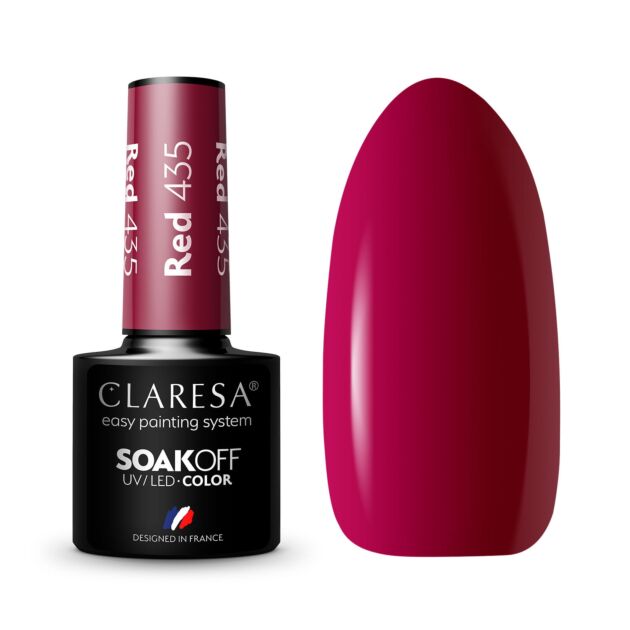 CLARESA GEL POLISH RED 435 -5G - Claresa - ibloom