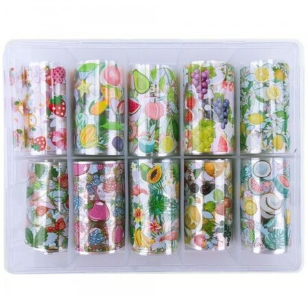 TRANSFER FOIL set of 10 FRUIT - Diverse - ibloom