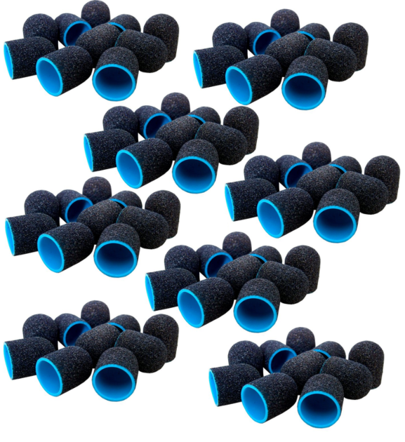 10 Pcs LUX Blue Abrasive Cap pedicure 13mm gr180 - Diverse - ibloom