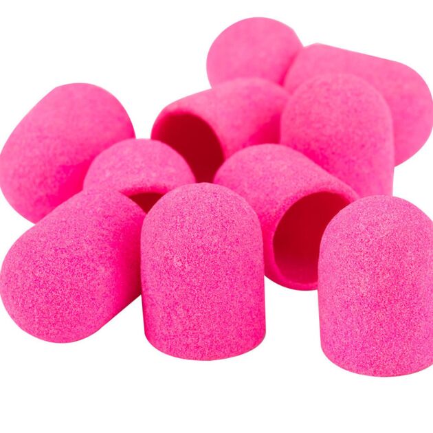 10 Pieces ABS abrasive caps PINK 13mm gr150 - Diverse - ibloom