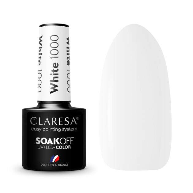 CLARESA HYBRID VARNISH WHITE 1000 -5G - Claresa - ibloom