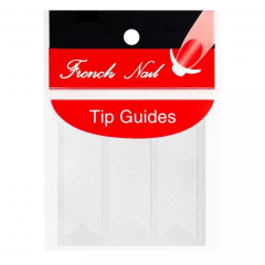 French Nail Tip Guides – French Manikyr Klistermerker - 3 Typer